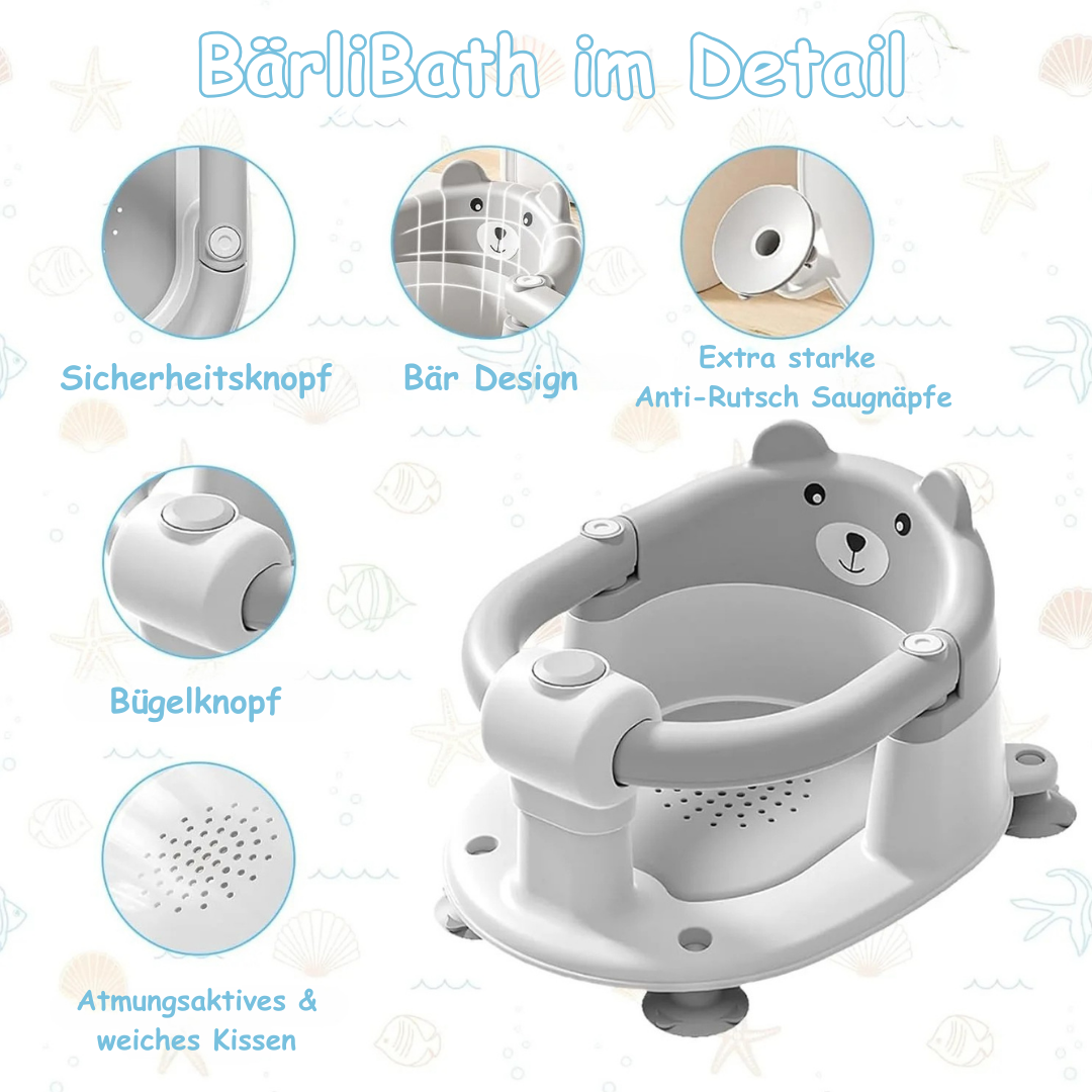 BärliBath – Baby Badesitz Sicher & Bequem